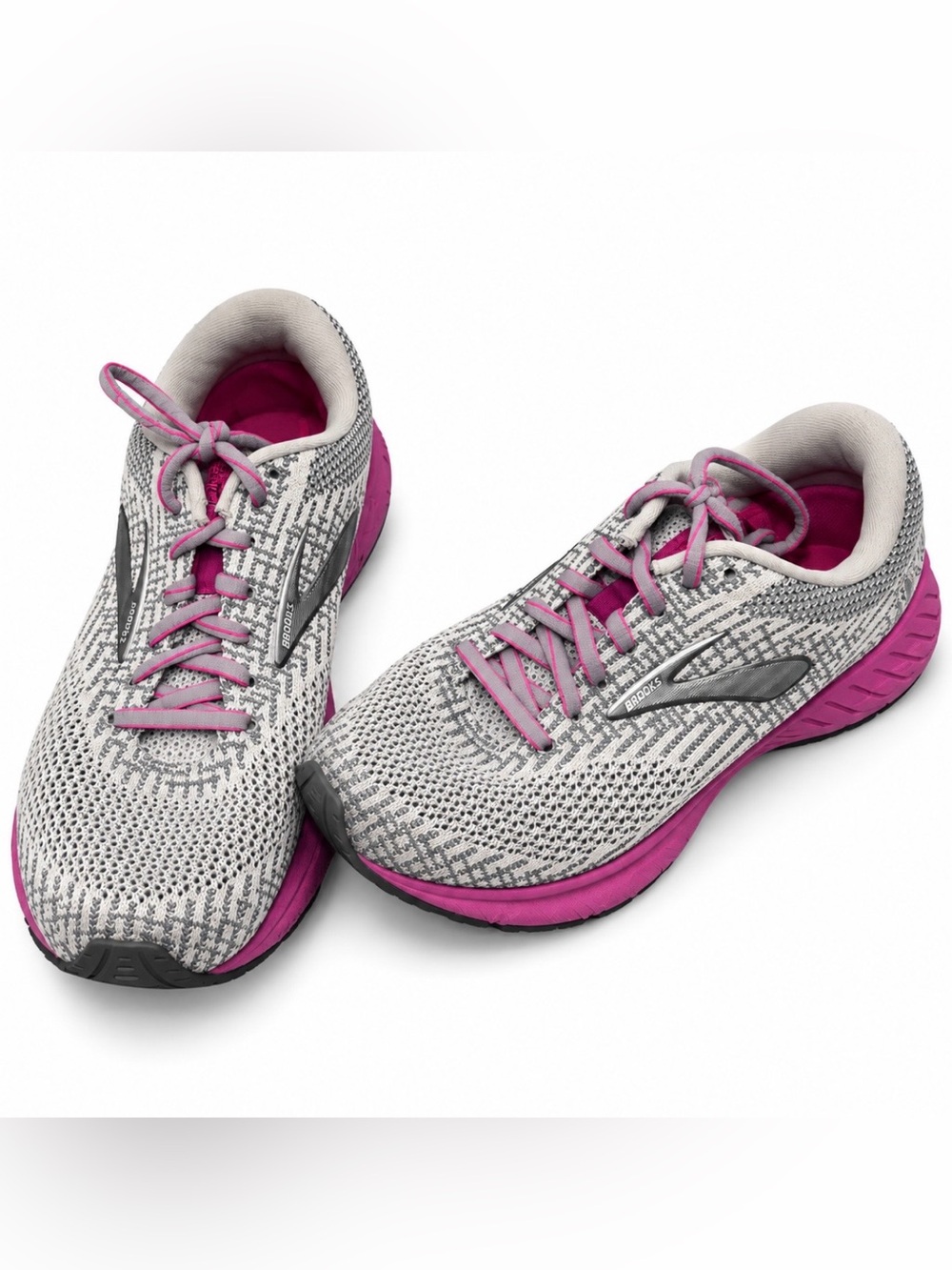 Brooks Women’s Athletic Shoes — Gray and Fuchsia